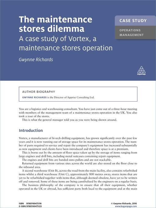 Title details for The Maintenance Stores Dilemma by Gwynne Richards - Available
